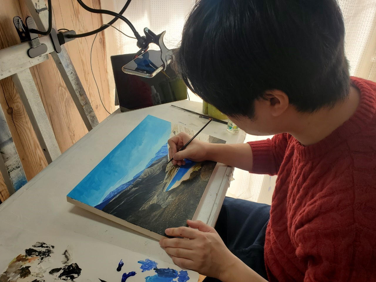 アトリエ環境作り 絵を描くときに使うべきは机かイーゼル 動画時代 岡部遼太郎公式ホームページ アクリルラボ